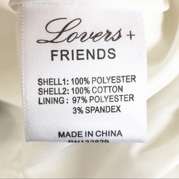 LOVERS &  friends Moon dance ivory lace mini dress - Picture 7 of 12